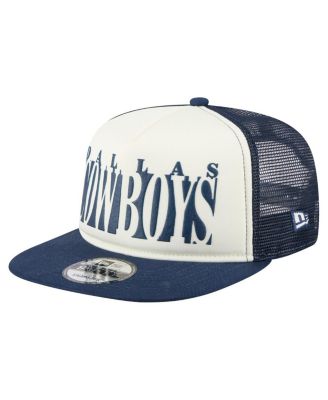 Men's Cream/Navy Dallas Cowboys Cutout A-Frame 9FIFTY Snapback Hat