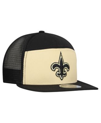 Men's Gold/Black New Orleans Saints Outdoor Split Panel 9FIFTY Snapback Hat