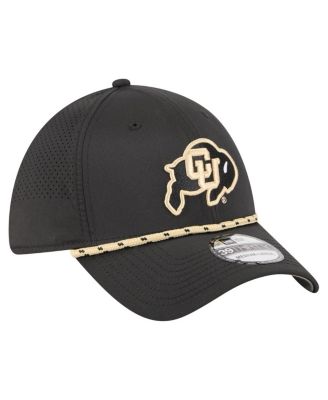 Men's Black Colorado Buffaloes Rope 39THIRTY Flex Hat