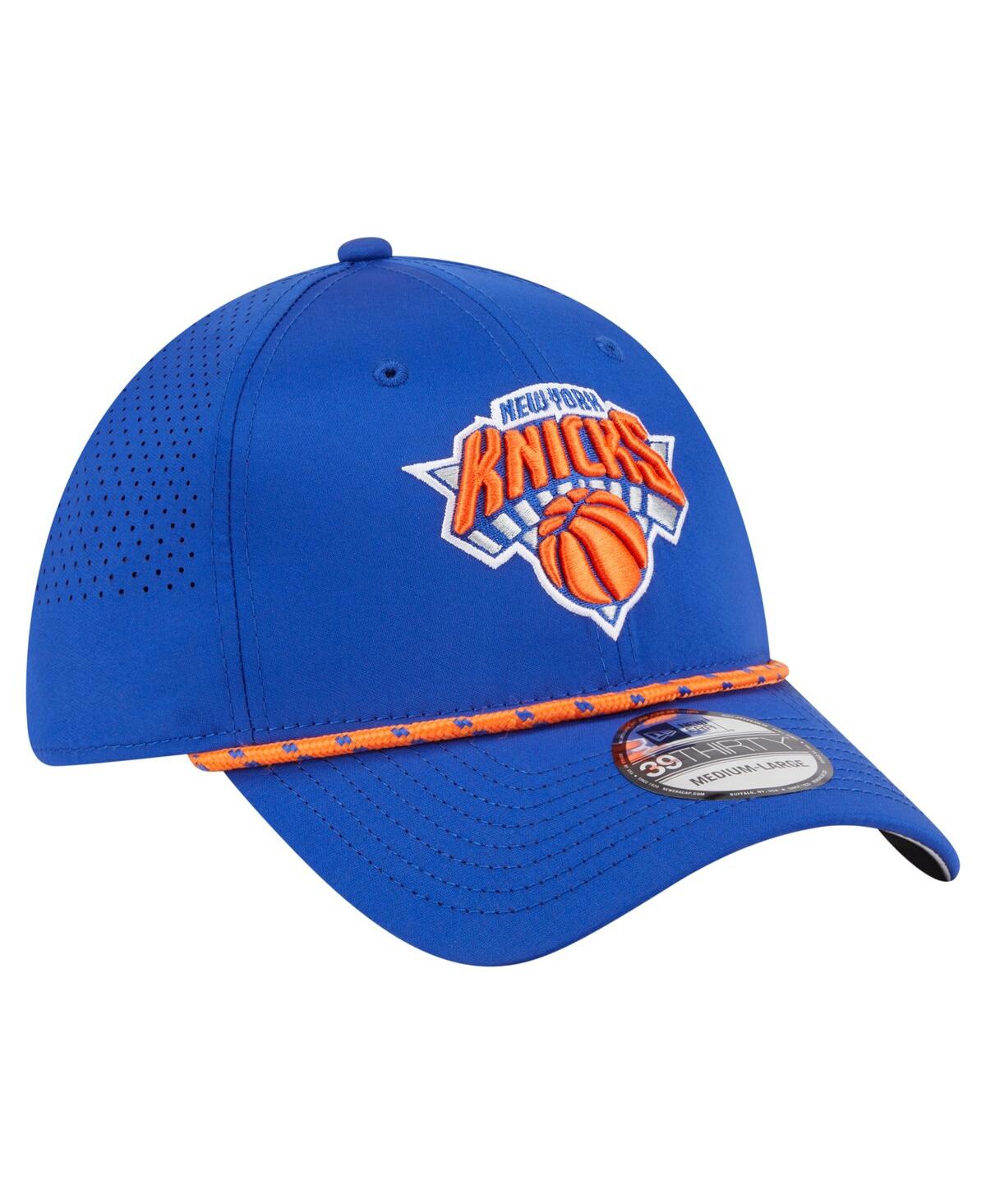 New Era Men's Blue New York Knicks Featherweight Poly Rope Flex 39thirty Hat In Blue