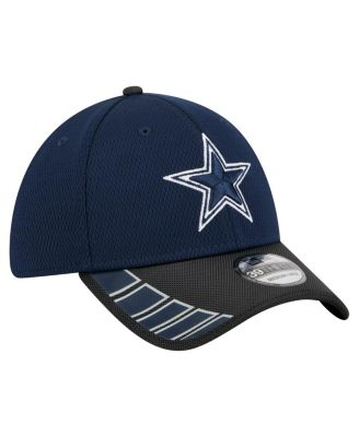 Men's Navy/Black Dallas Cowboys Visor Hit 39THIRTY Flex Hat