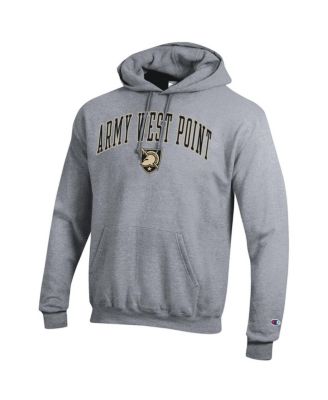 Men's Heather Gray Army Black Knights Basic Arch Fleece Pullover Hoodie