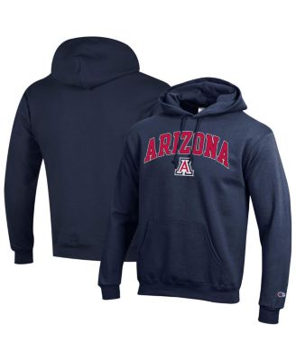 Champion - Men's Navy Arizona Wildcats Arched Logo Fleece Pullover Hoodie