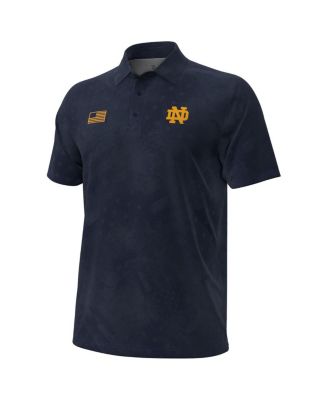 Men's Navy Notre Dame Fighting Irish Freedom Collection ArmourFuse Polo Shirt