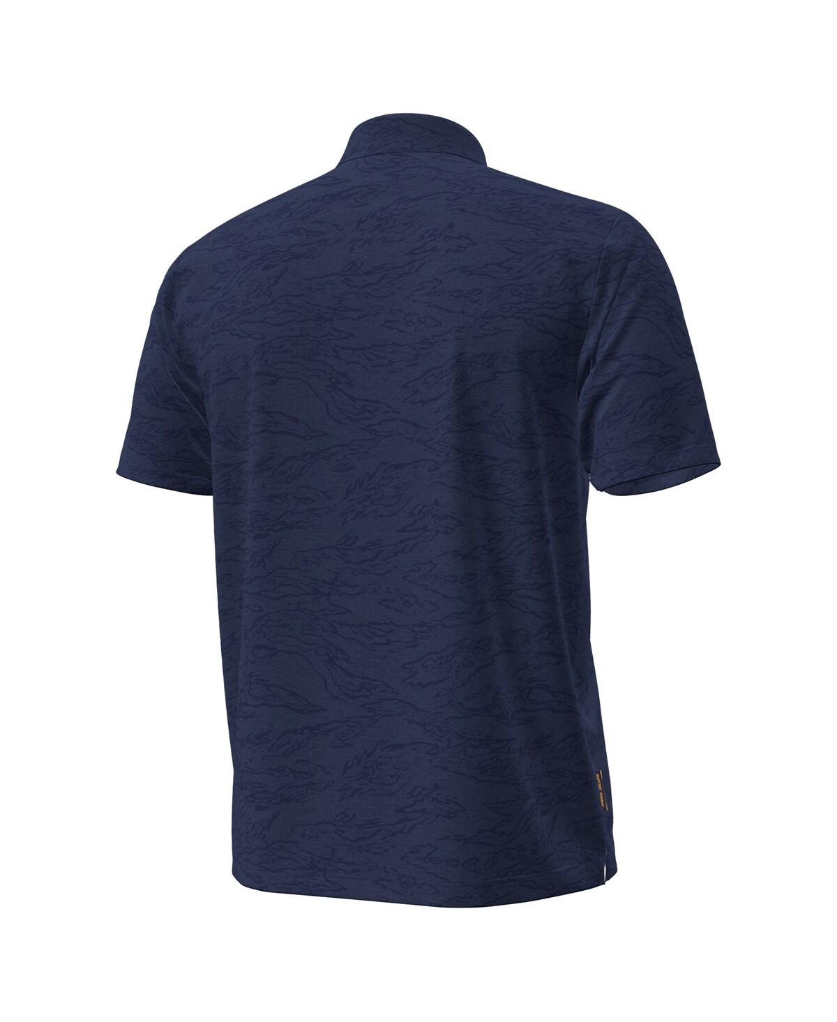 Under Armour Men's Navy Notre Dame Fighting Irish Drive Camo Jacquard Polo Shirt In Blue