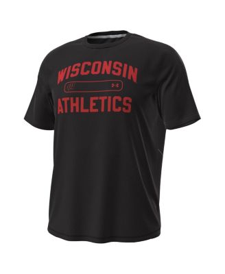 Men's Black Wisconsin Badgers Sideline Knockout T-Shirt