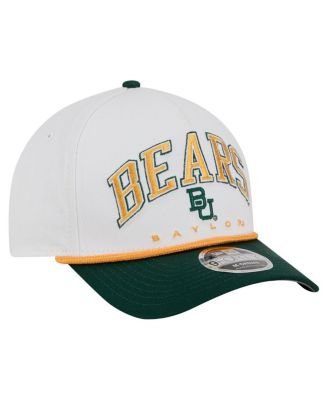 Men's White/Green Baylor Bears Arch Two-Tone Rope 9FORTY A-Frame M-Crown Adjustable Hat