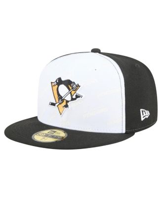 New Era - Men's White/Black Pittsburgh Penguins Repeat Two-Tone 59FIFTY Fitted Hat
