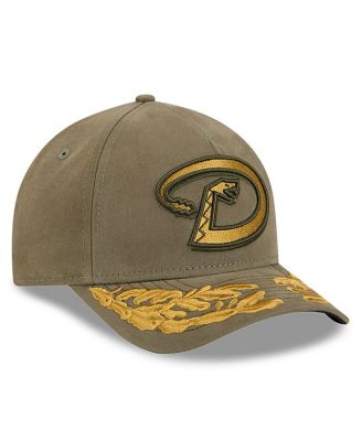 Men's Olive Arizona Diamondbacks A-Frame 9FORTY Adjustable Hat
