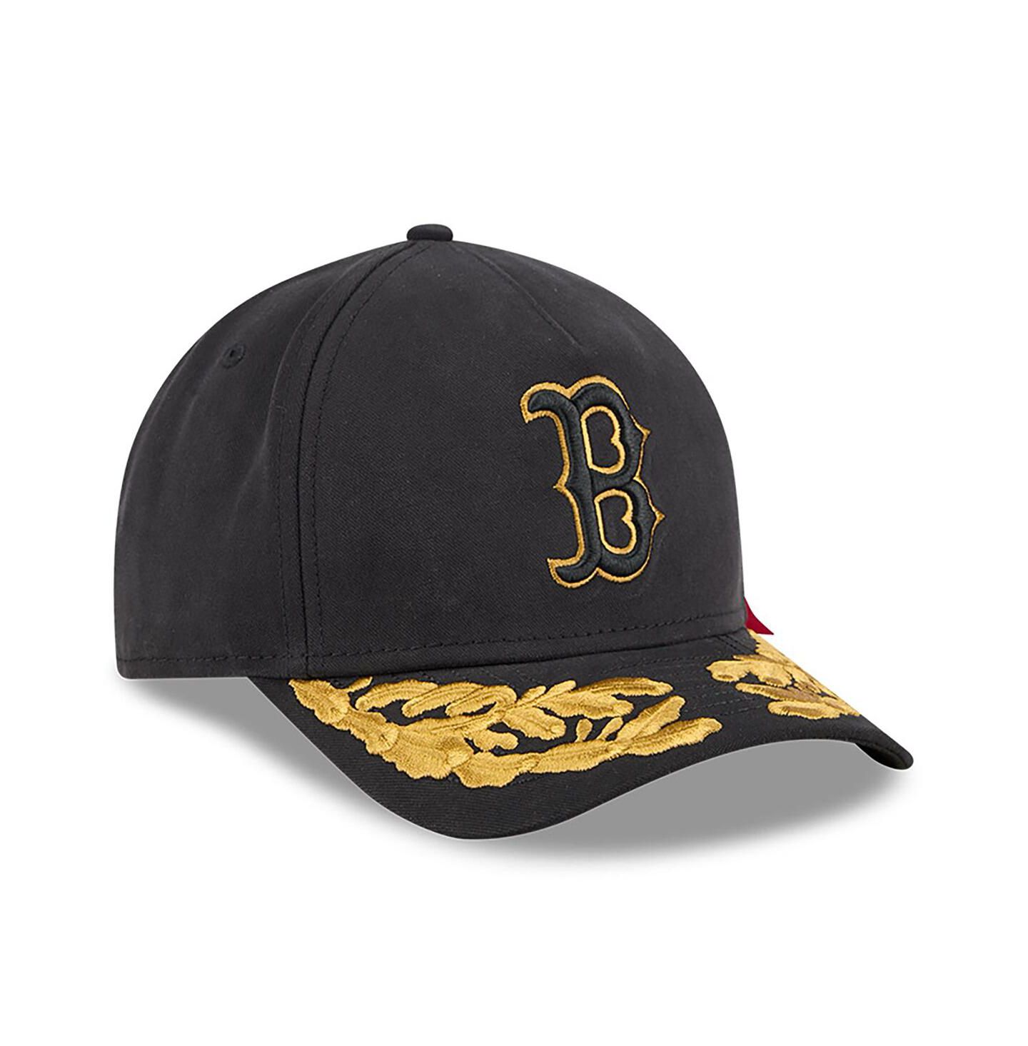 Мужская кепка New Era Black Boston Red Sox A-Frame 9FORTY Adjustable Hat — фото 3