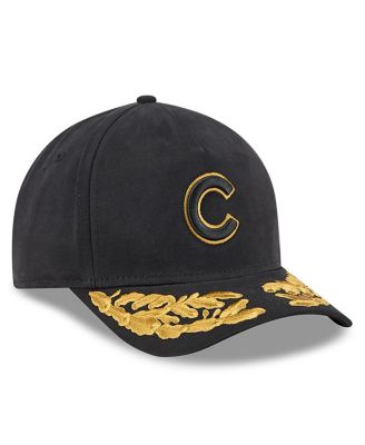 Men's Black Chicago Cubs A-Frame 9FORTY Adjustable Hat