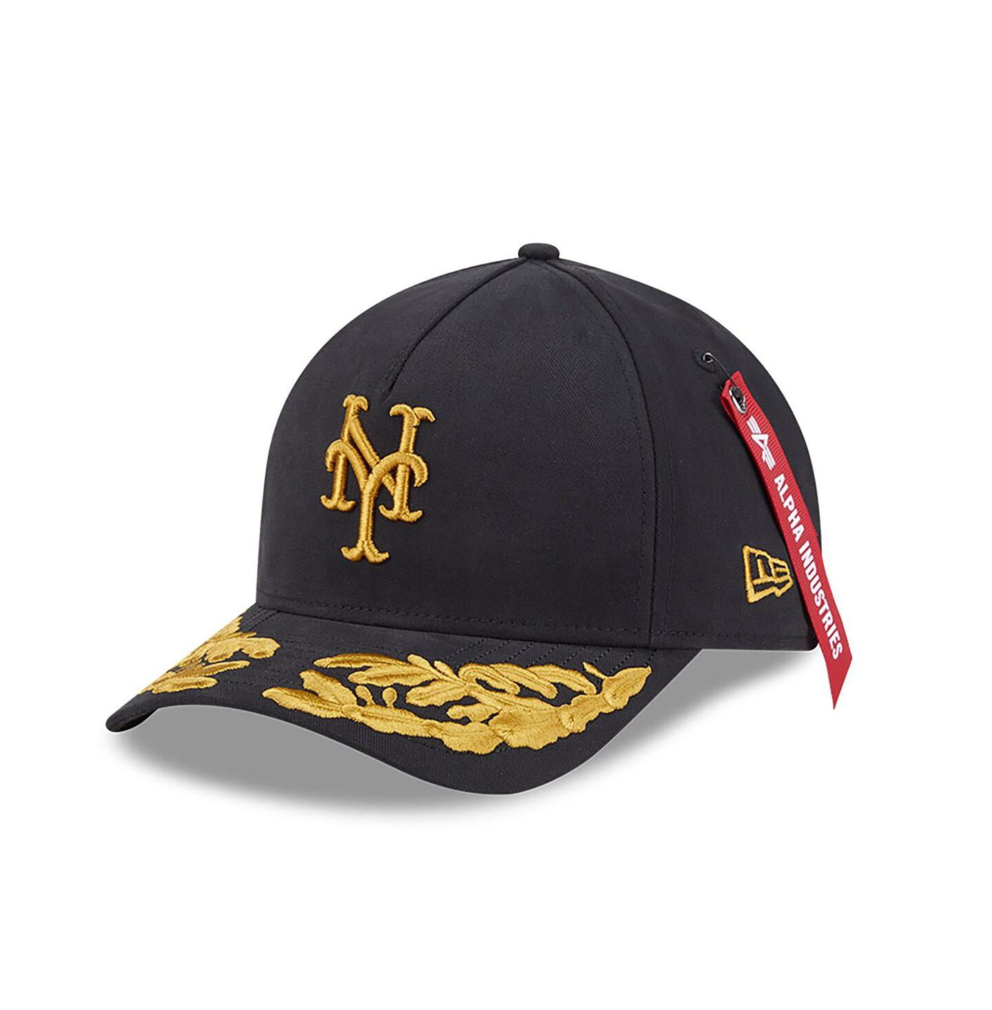Мужская кепка New Era Black New York Mets A-Frame 9FORTY Adjustable Hat — фото 1