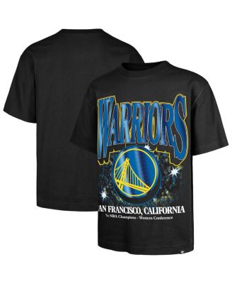 '47 Brand - Men's Black Golden State Warriors Past Champs Collection Flashbulb Foundation T-Shirt