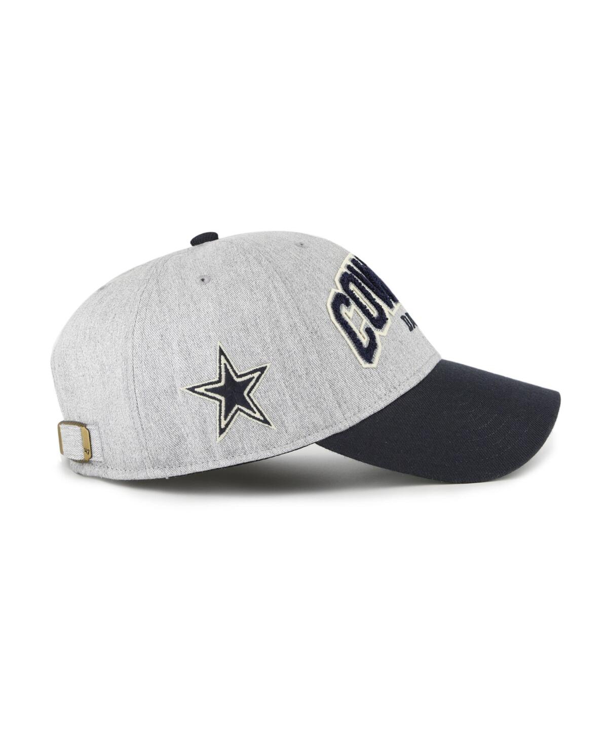 47 Brand Men's Heather Gray Dallas Cowboys Standish Mvp Adjustable Hat In Multi