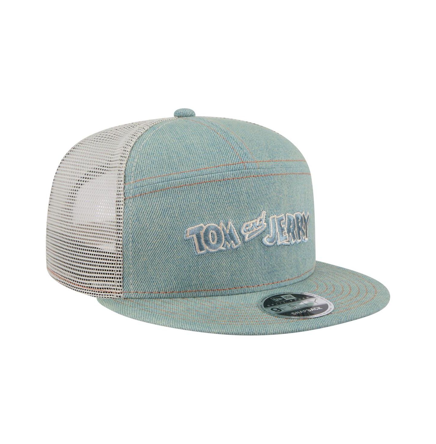 Мужская кепка New Era Denim Tom and Jerry Denim 9FIFTY Snapback Hat — фото 3