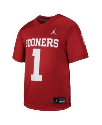 Toddler 1 Crimson Oklahoma Sooners Untouchable Replica Game Jersey