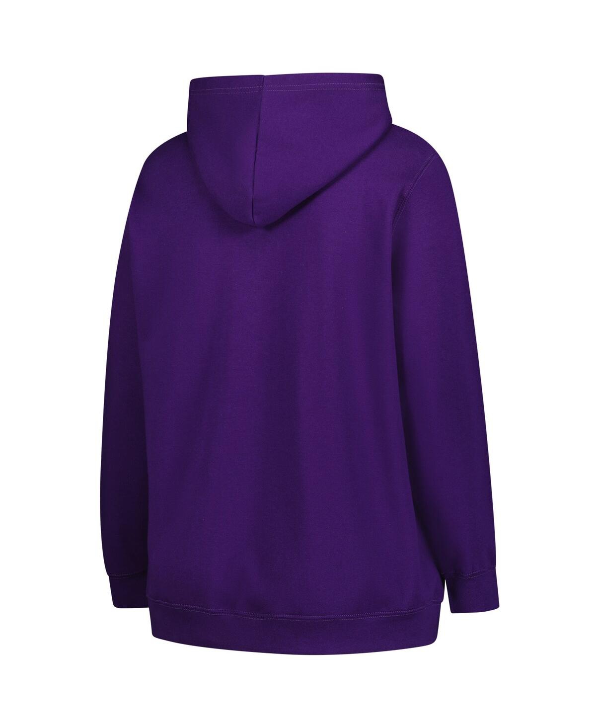 47 Brand Women'sâ Purple Minnesota Vikings Plus Size Whirlwind Naomi Hoodie In Purple