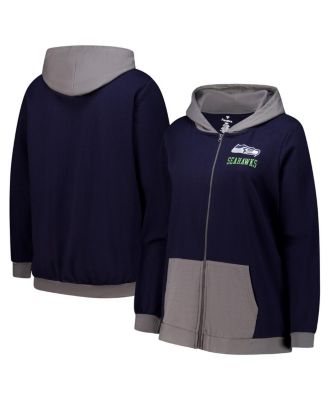 Fanatics - Women's College Navy Seattle Seahawks Hit It Full-Zip Hoodie