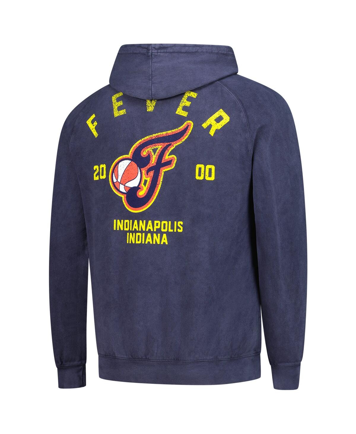 Stadium Essentials Men's And Women's Denim Indiana Fever Get Back Oversized Vintage Raglan Pullover Hoodie In Blue