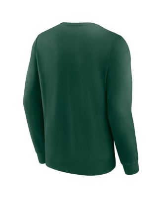 Men's Green Minnesota Wild Focus Fleece Pullover Sweatshirt