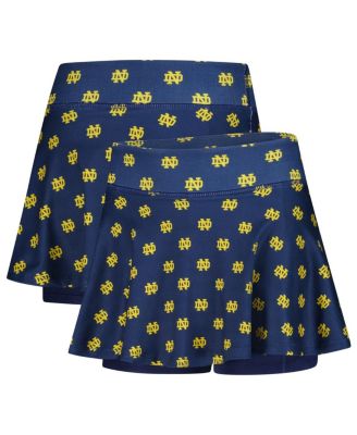 ZooZatz - Big Girls Navy Notre Dame Fighting Irish All-Over Print Tennis Skort