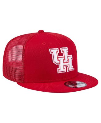 Men's Red Houston Cougars 9FIFTY Trucker Snapback Hat