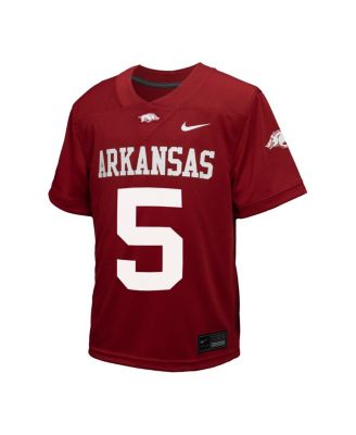 Toddler 5 Cardinal Arkansas Razorbacks Untouchable Replica Game Jersey