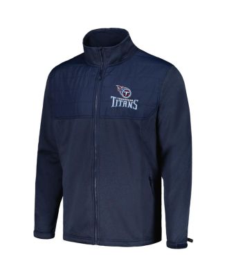 Men's Heather Navy Tennessee Titans Explorer Tech Full-Zip Jacket