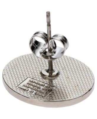 Women's Milwaukee Brewers Logo Round Post Earrings