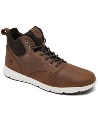 Timberland - Men's Parker Street Leather Casual Sneakers from Finish Line