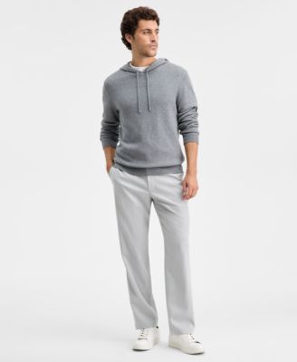 Men's Long-Sleeve Cashmere Blend Sweater Hoodie, Macy's Exclusive
