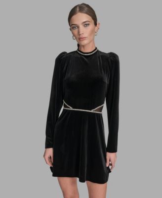 BCBG - Women's A-Line Long Sleeve Dress