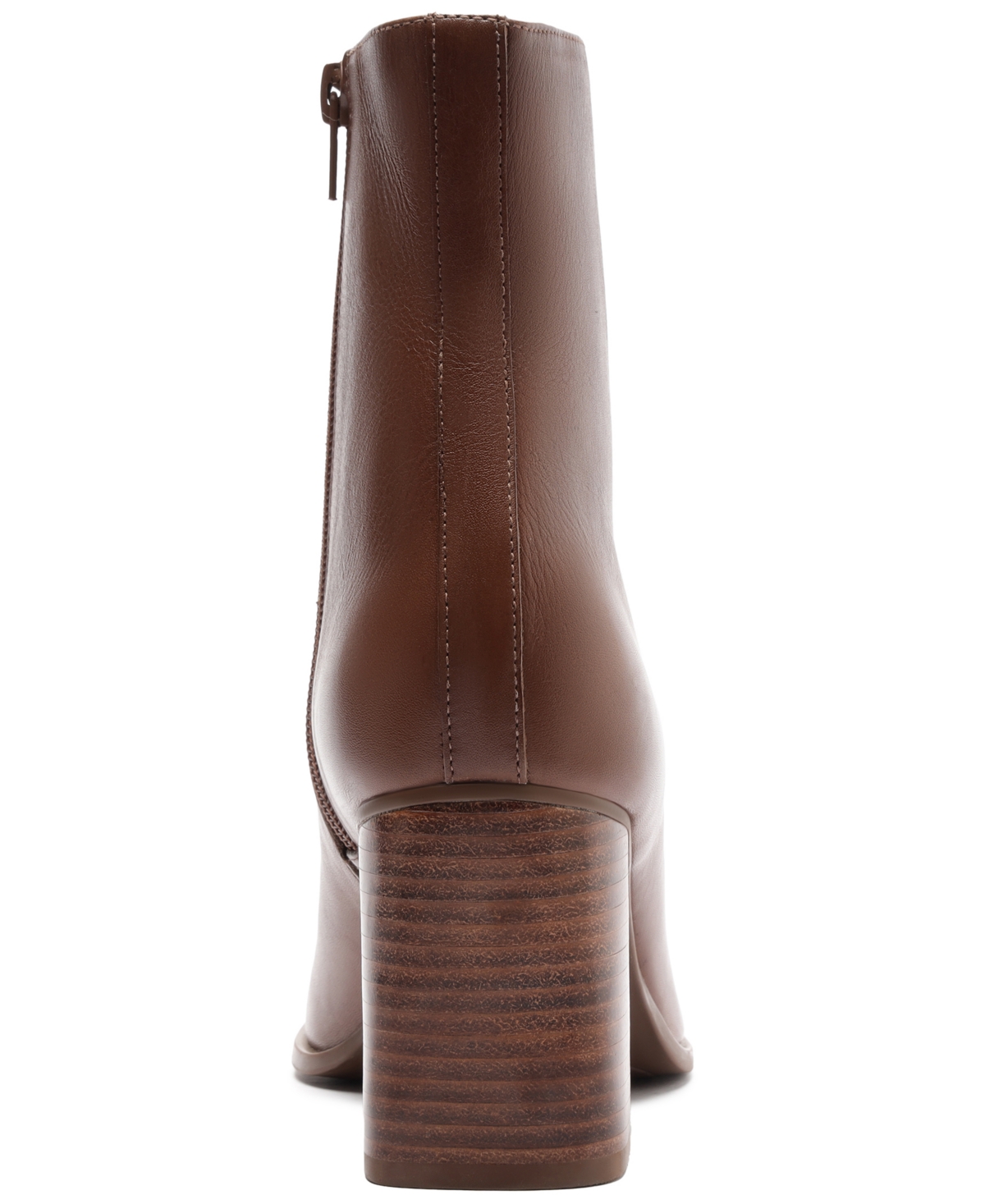 Arezzo Regina Block Heel Bootie In Brown
