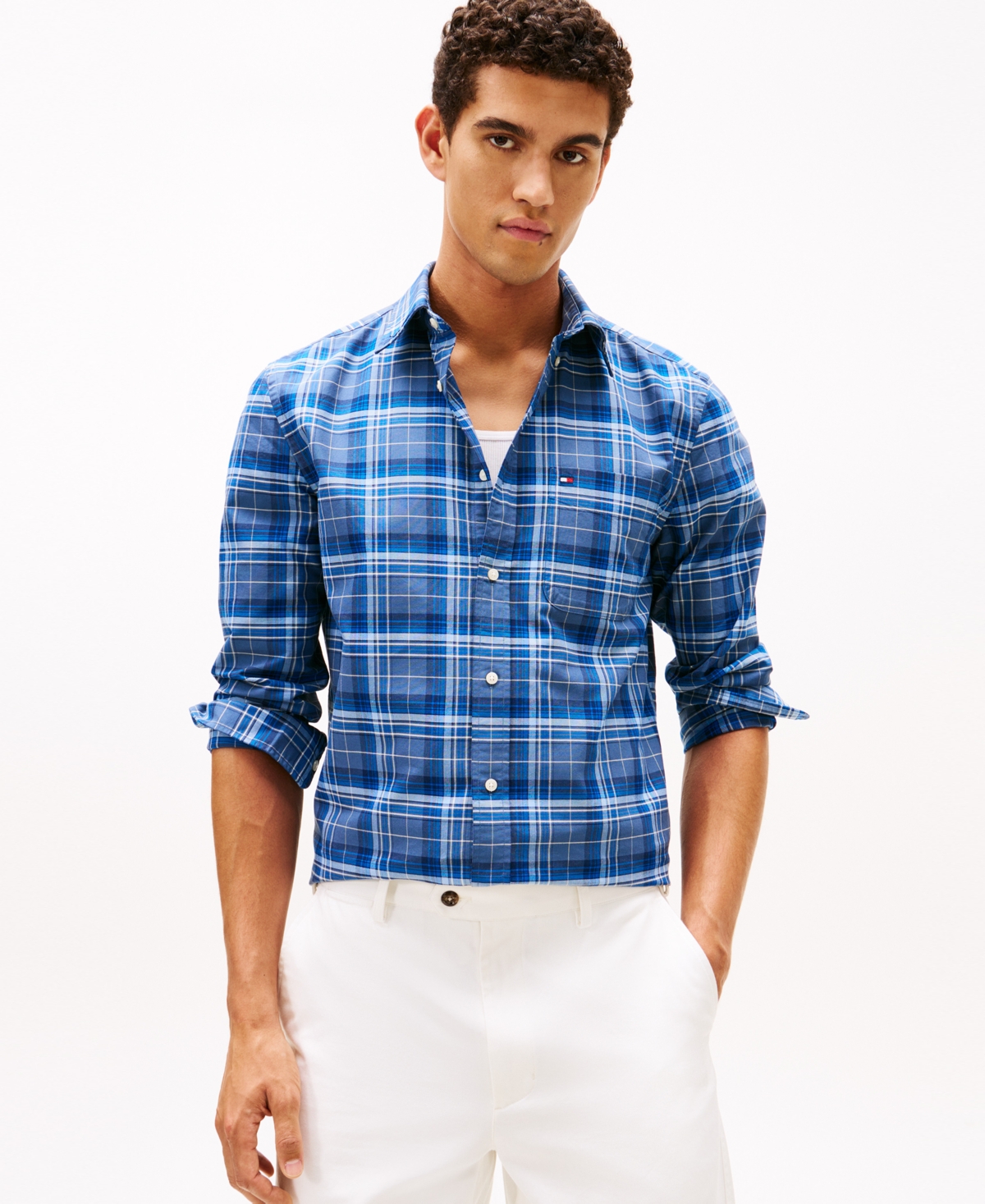 Tommy Hilfiger Men's Heritage Oxford Plaid Shirt