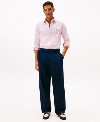 Men's Regular-Fit Striped Heritage Oxford Long-Sleeve Shirt