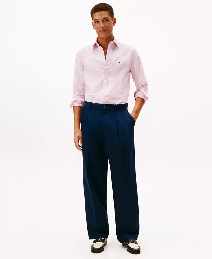 Men's Heritage Regular-Fit Oxford Striped Shirt - thumbnail 10