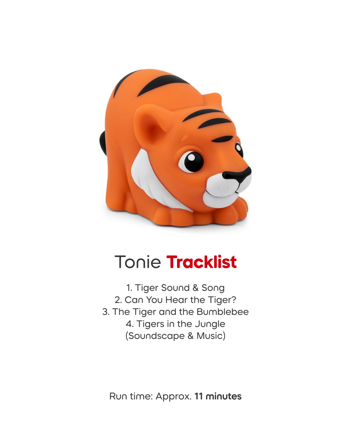 Детские игрушки My First Tonies Jungle Set Monkey, Parrot and Tiger Figurines, 3 Pack — фото 9