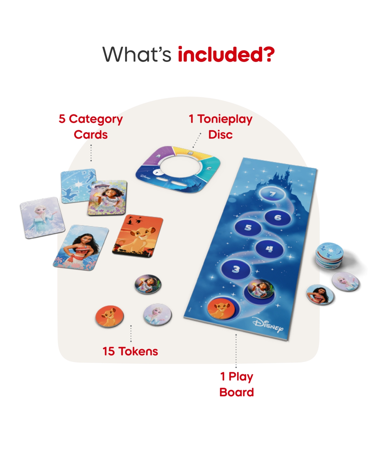 Tonies Tonieplay Disney Quiz Kingdom Game In Transparent