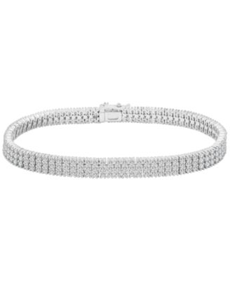 Diamond Tennis Bracelet (5 ct. t.w.) in 10k White Gold, Macy's Exclusive