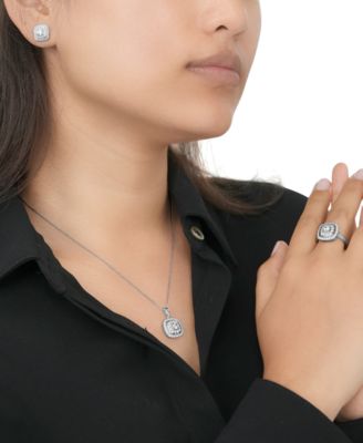 Diamond Stud Earrings (1 ct. t.w.) in 14k White Gold, Macy's Exclusive