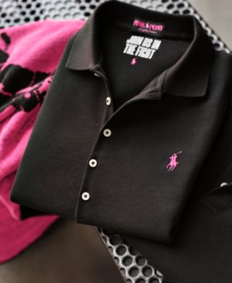 Men's Pink Pony Stretch Mesh Polo Shirt