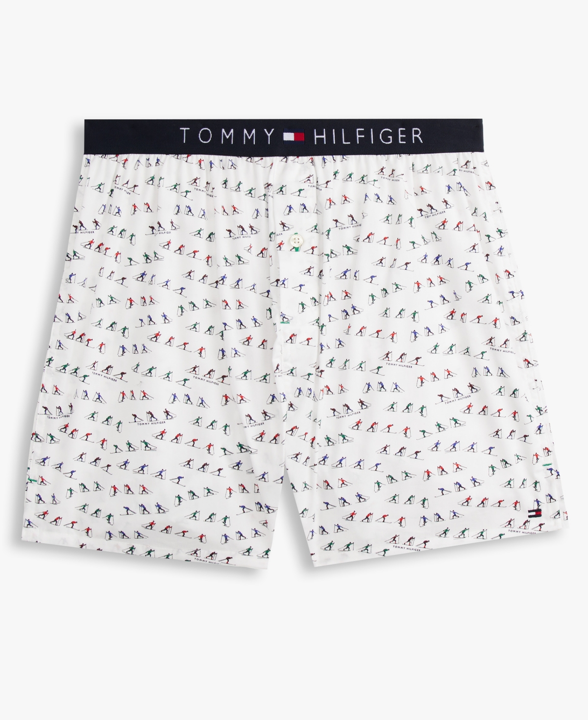 Tommy Hilfiger Printed Woven Boxer In White