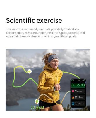 1.47" HD Smart Watch Multifunctional for Women Men With Health Monitoring, Bluetooth Calling，Intelligent Reminder IP68