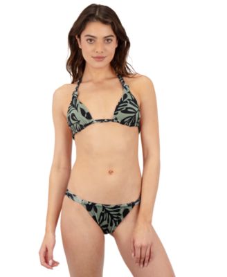 Hurley - Juniors' Marina Ribbed Cheeky Bikini Bottoms
