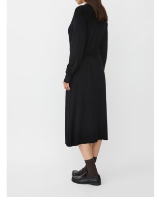 Women's MaNisuta Long Sleeve Belted Waist Dress