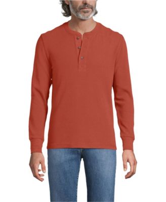 Men's Long Sleeve Thermal Waffle Henley