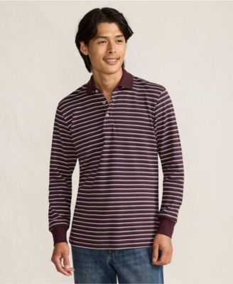 Men's Long Sleeve Cotton Supima Polo Shirt