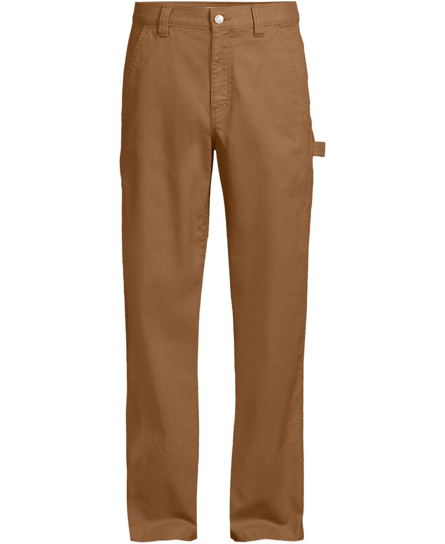 Мужские брюки Lands' End Carpenter Pant, цвет: Верблюжий — фото 2