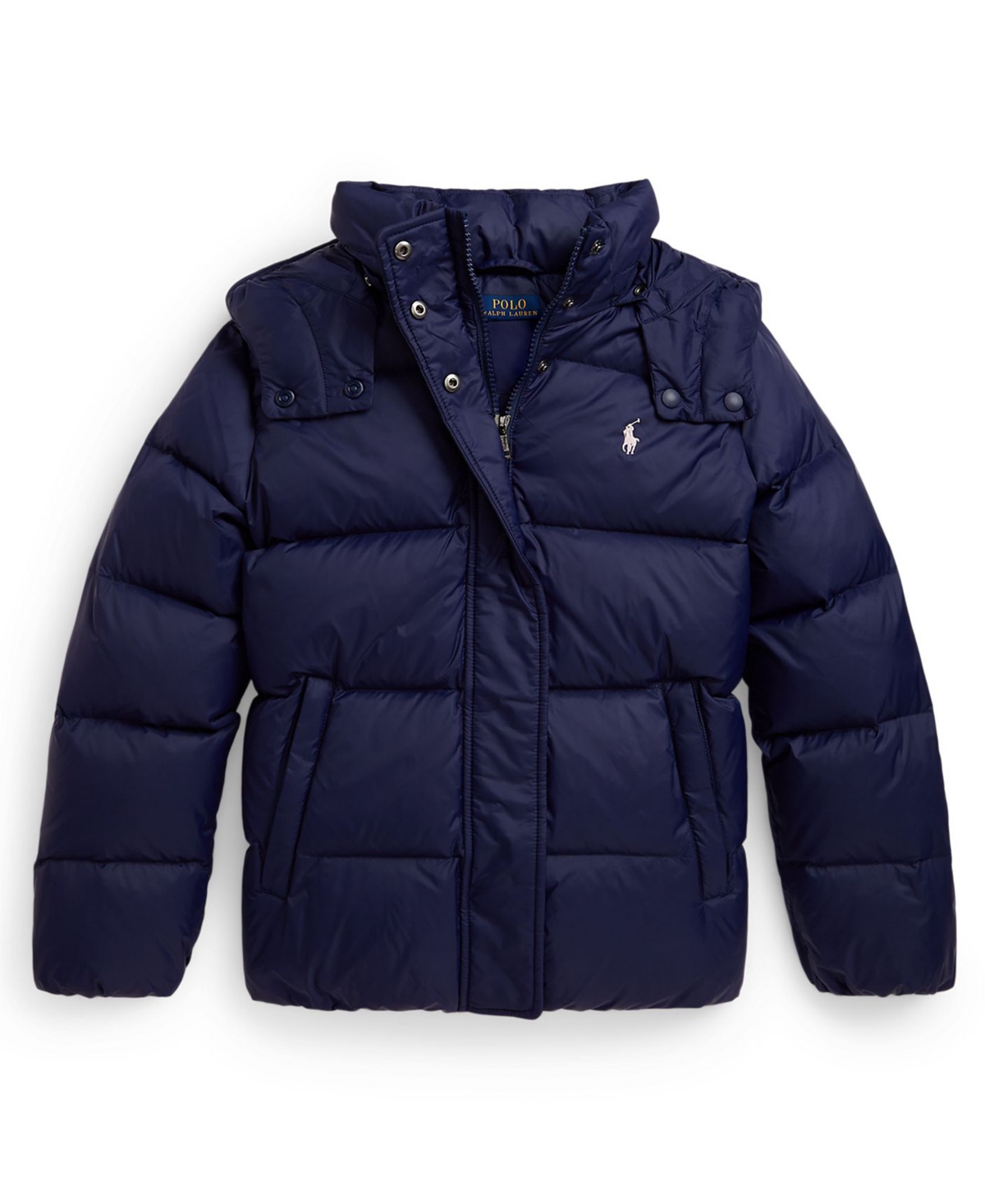 Polo Ralph Lauren Ralph Lauren Down Hooded Jacket In Blue