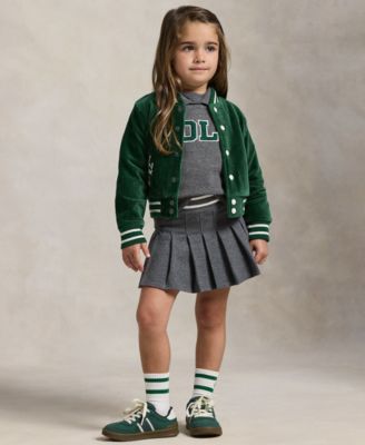 Girls 2T-6X Knit Bomber Jacket